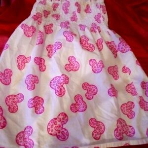 Disney Pink and White Kids Casual Dress